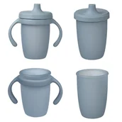 Kubki dla dzieci - Silikonowy kubek z ustnikiem 240 ml B.box - błękitny 6 m+ - miniaturka - grafika 1