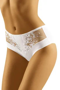 Wol-Bar Eco-La biały M Majtki wysokie figi - Majtki damskie - miniaturka - grafika 1