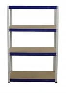 Szafy i regały magazynowe - Regał Helios magazynowy metalowy HWN_180X075X30_4_350 ilość półek 4 nośność 350 kg / Wamar-Sosenka - miniaturka - grafika 1