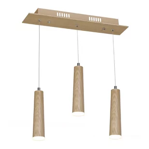 Milagro LAMPA wisząca STICK 566 drewniana OPRAWA zwis LED 15W listwa sufitowa kaskada sople drewno 566 - Lampy sufitowe - miniaturka - grafika 1