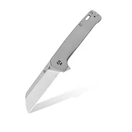 Noże - Nóż składany QSP Knife Penguin Plus QS130XL-A Satin 20CV Bead Blasted Ti - miniaturka - grafika 1