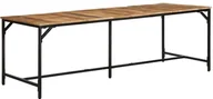 Stoły - vidaXL Stół jadalny 220x90x75 cm Drewno lite surowe mango - miniaturka - grafika 1
