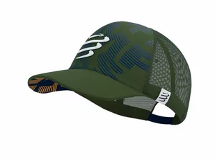 COMPRESSPORT Czapka lifestyle TRUCKER CAP ciemnozielona - Czapki i chusty sportowe męskie - miniaturka - grafika 1