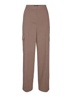 Bestseller A/S Damskie spodnie VMZELDA HR Straight Cargo Pant NOOS, brązowe Lentil, 40/34, Brown Lentil, 40W / 34L - Spodnie damskie - miniaturka - grafika 1