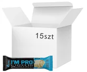 Pozostały sprzęt i akcesoria do ćwiczeń - Opakowanie batoników proteinowych Olimp I'M PRO Protein Bar Yummy Cookie 40 g x 15 sztuk (5901330094422) - miniaturka - grafika 1