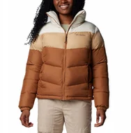 Kurtki męskie - Columbia Puffect II Colorblock Jacket 2088481224 Brązowe XL - miniaturka - grafika 1
