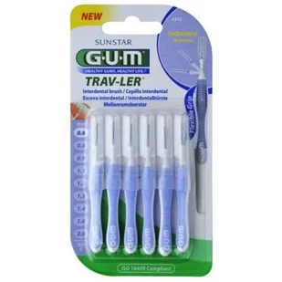 Sunstar EUROPE S.A GUM szczotka międzyzębowa 0,6 mm 6 sztuk 9073439 - Szczoteczki międzyzębowe - miniaturka - grafika 2