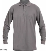 Odzież robocza - CERVA SANGU - koszulka polo dł.rękaw - szary XXL - miniaturka - grafika 1