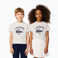 Koszulki i topy damskie - Koszulka dziecięca Lacoste TJ3003 flour - miniaturka - grafika 1