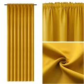 Zasłony - Zasłona BLACKOUT 140x270 gotowa na taśmie jednolita dekoracyjna EDOARDO - miniaturka - grafika 1