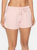 Spodenki damskie - Kappa Szorty sportowe 313037 Koralowy Regular Fit - miniaturka - grafika 1
