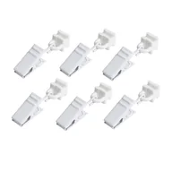 Akcesoria do wystroju okien - Żabki ze ślizgiem do profilu aluminiowego 10 szt. białe - miniaturka - grafika 1