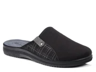 Kapcie męskie - Kapcie męskie czarne Inblu DG-17 pantofle domowe z zakrytymi palcami-43 - miniaturka - grafika 1