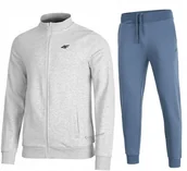 Dresy męskie - 4F OCIEPLANY MÄSKI DRES BAWEĹNA KOMPLET BLUZA SPODNIE / rozm XXXL 3XL - miniaturka - grafika 1