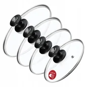 Pokrywki - Zestaw pokryw żaroodpornych Barletta 20,24,26,28 cm - miniaturka - grafika 1