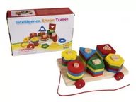 Figurki dla dzieci - Wózek Z Piramidkami, Drewno 1007875 - miniaturka - grafika 1