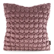 Poszewki na poduszki - Poszewka dekoracyjna VELVET 45x45 Eurofirany ciemnoróżowa bąbelki 3D - miniaturka - grafika 1