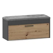 Meble do przedpokoju - Szafka Na Buty Antracyt + Dąb Artisan H6-M76 - miniaturka - grafika 1