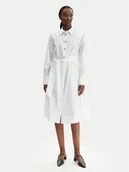 Sukienki - KARL LAGERFELD Sukienka koszulowa B1W13026 Biały Regular Fit - miniaturka - grafika 1