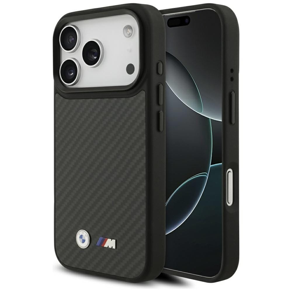 Etui BMW M Kevlar Matt MagSafe do iPhone 17 Pro czarny