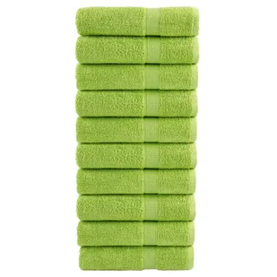 vidaXL Ręczniki kąpielowe, premium, 10 szt., 100x150 cm, bawełna 100% - Ręczniki - miniaturka - grafika 1