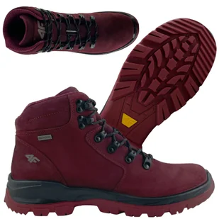 Damskie buty turystyczne 4F ALPHATREK OBDH253 bordowe Rozmiar: 37 - Buty trekkingowe damskie - miniaturka - grafika 11