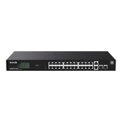 Switche - Switch zarządzalny tenda teg2228p-24-410w 26x1gbe + 2sfp poe 410w TEG2228P-24-410W - miniaturka - grafika 1