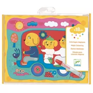 Zabawki interaktywne dla dzieci - Djeco Wodne kolorowanki Ukryte na drodze DJ09066 - miniaturka - grafika 1
