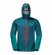 Bluzy męskie - Jack Wolfskin Alpspitze Hoody Jkt M 1307371-4133 Niebieskie L - miniaturka - grafika 1