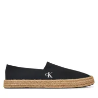 Espadryle męskie - Espadryle Calvin Klein Jeans Inj Espadrille Cv YM0YM01251 Czarny - miniaturka - grafika 1