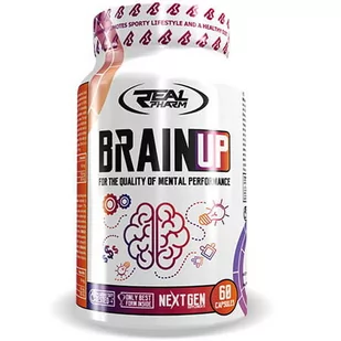 Real Pharm Brain Up 60caps - Witaminy i minerały dla sportowców - miniaturka - grafika 1