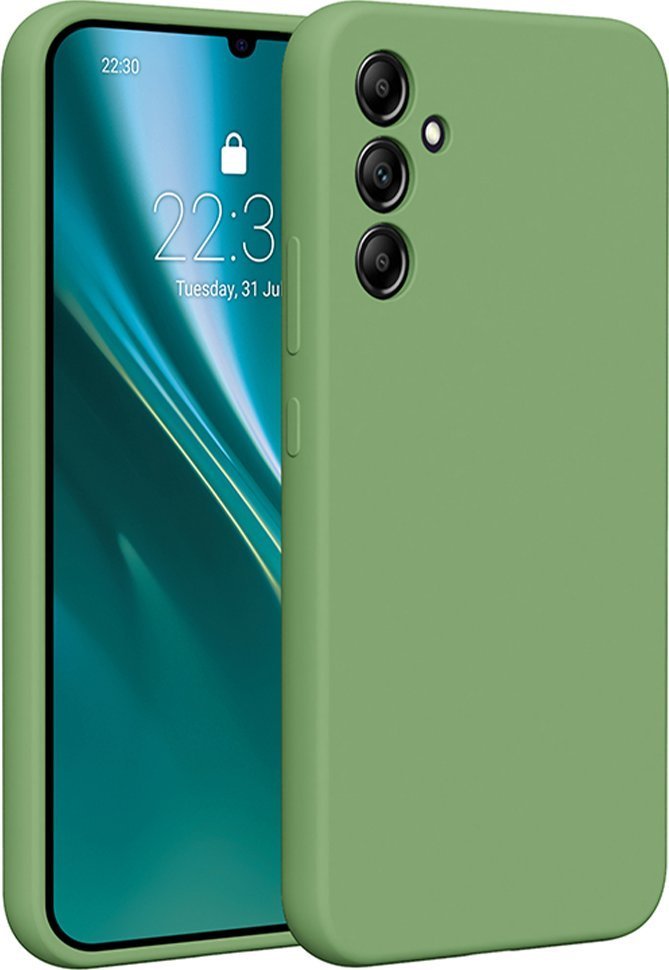 Etteri Nakładka Etteri Silicone Case do Samsung Galaxy A34 5G jasnozielona