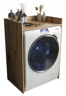 Szafki łazienkowe - Szafka nad pralkę regał z półką do łazienki Otis artisan - miniaturka - grafika 1