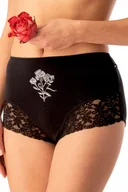 Majtki damskie - KEY FIGI DAMSKIE LPF 578 B25 2 szt. 3XL CZARNY-SZARY - miniaturka - grafika 1