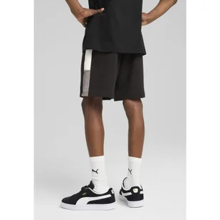 Młodzieżowe szorty Essentials Block PUMA Black - Odzież sportowa dziecięca - miniaturka - grafika 1