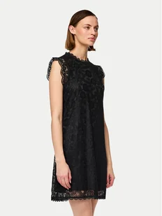 Pieces Sukienka codzienna Olline 17146419 Czarny Regular Fit - Sukienki - miniaturka - grafika 1