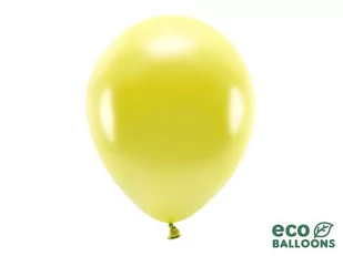 PartyDeco "Balony Eco 30cm metalizowane, żółty (1 op. / 100 szt.)" - Balony i akcesoria - miniaturka - grafika 1