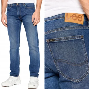 Lee LUKE SLIM TAPERED Fresh SPODNIE JEANSOWE RURKI CIEMNY DżINS W34 L34 - Spodnie męskie - miniaturka - grafika 1
