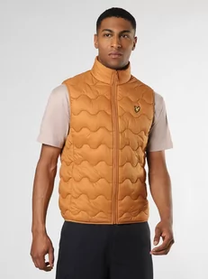 Lyle & Scott - Męska kamizelka pikowana, brązowy - Kamizelki męskie - miniaturka - grafika 1
