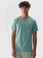Koszulki męskie - T-shirt bawełniany męski z logo 4F - miniaturka - grafika 1