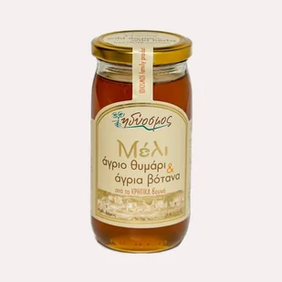 Miód Tymiankowy z ziołami 450 g z Krety - Miód - miniaturka - grafika 1