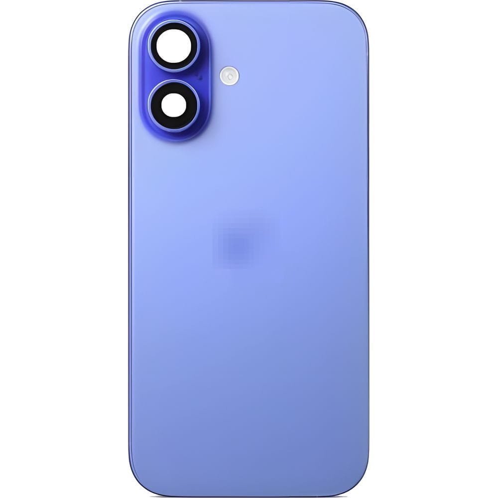 Tylna szyba z ramką, klapka baterii, panel tylny plecki do iPhone 16 Plus, niebieska