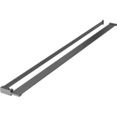 Akcesoria do armatury i ceramiki - Mexen półka do ścianki prysznicowej z relingiem na ręczniki, gun gray szczotkowany - 800-02-66 - miniaturka - grafika 1