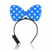 Dodatki do strojów karnawałowych - GoDan Opaska party "Kokarda świecąca" niebieska YS-OSKN - miniaturka - grafika 1