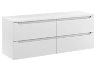 Szafki łazienkowe - Szafka Wisząca Z Blatem ETH 120 cm S Prawa - Biały Mat - miniaturka - grafika 1