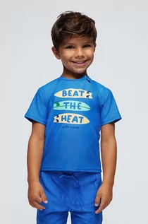 Koszulki dla chłopców - Mayoral t-shirt kąpielowy dziecięcy kolor niebieski - grafika 1