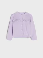 Swetry dla dziewczynek - Sinsay - Bluza - fioletowy - miniaturka - grafika 1