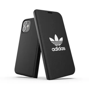 Adidas OR Booklet Case BASIC iPhone 12 czarno biały/black white - Etui i futerały do telefonów - miniaturka - grafika 1