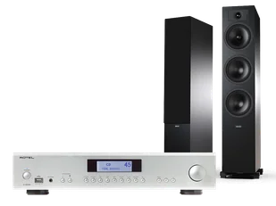 Rotel A12 MkII (srebrny) + Tesi 6 (czarny) - Zestawy stereo - miniaturka - grafika 1