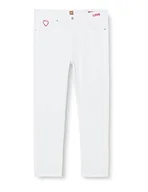 Spodnie damskie - BOSS Damskie spodnie jeansowe, White100, 28 - miniaturka - grafika 1